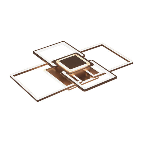 Simple Acrylic Led Flush Mount Ceiling Light Fixture - 21.5/25.5/31.5 Wide White/Coffee Warm/White