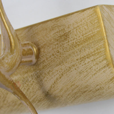 Rustic Cone Wall Light With Leaf Design 2-Light Stained Glass Sconce Lamp In Bronze - Ideal For