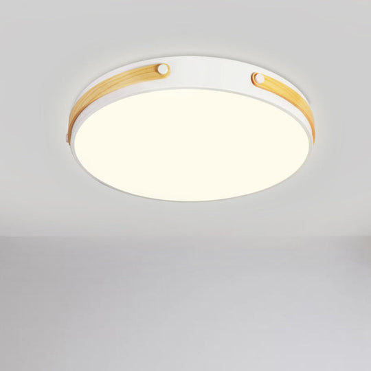 Modernist Acrylic Led Ceiling Lamp Warm/White Light 16/21.5 Wide Brown / 16 Warm