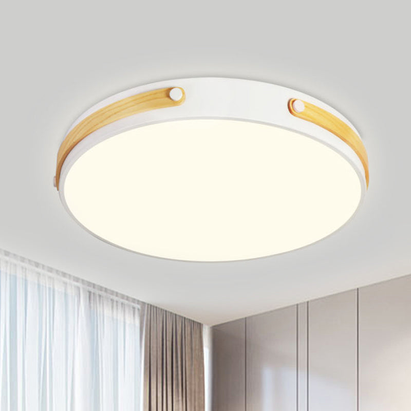 Modernist Acrylic Led Ceiling Lamp Warm/White Light 16/21.5 Wide