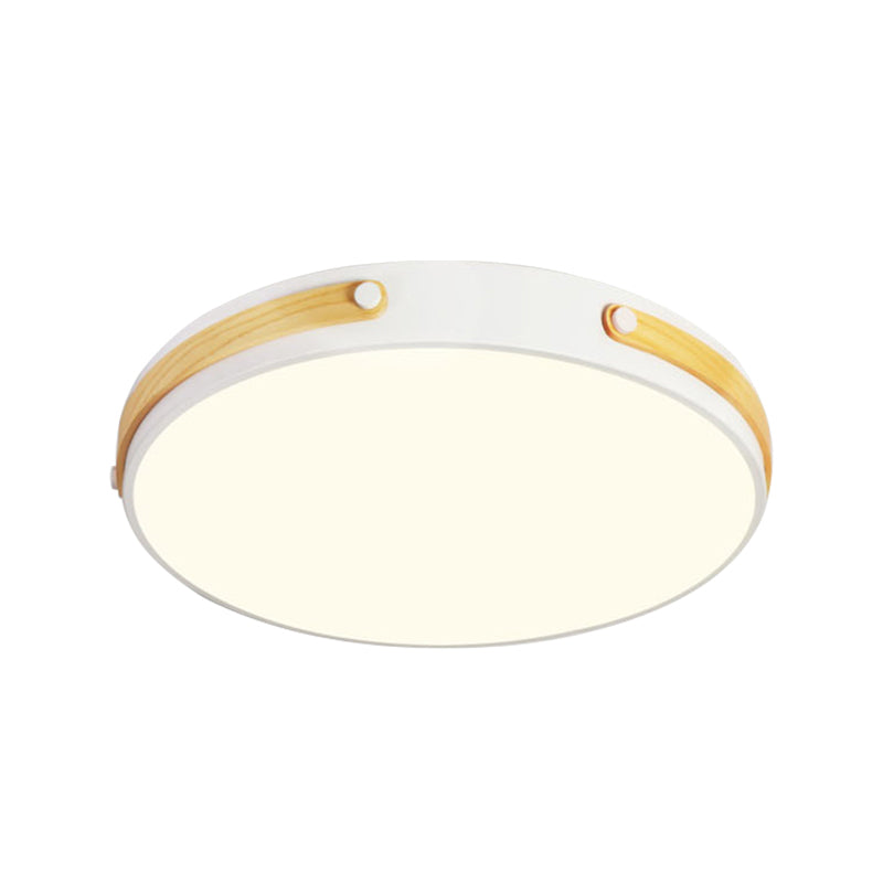 Modernist Acrylic Led Ceiling Lamp Warm/White Light 16/21.5 Wide