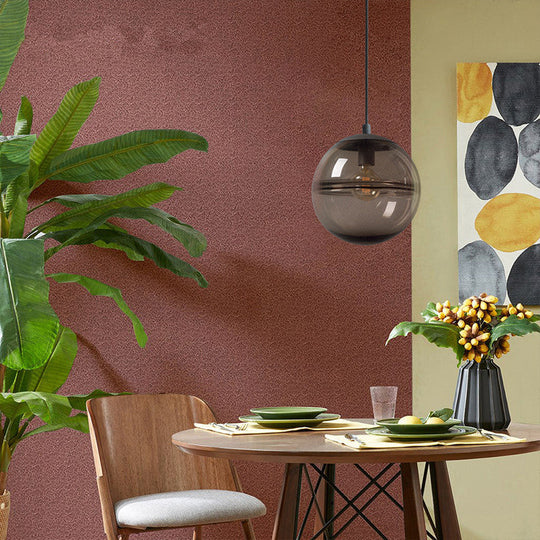 Modern Blue/Coffee Glass Sphere Pendant Light 1 Head 8’/10’/12’ Wide - Perfect For Dining Room
