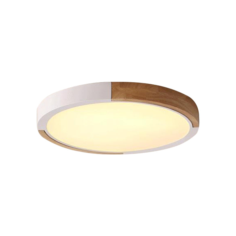Circular Macaron Led Flush Mount Ceiling Light In 3 Colors And 2 Options 16’/19.5’ Wide