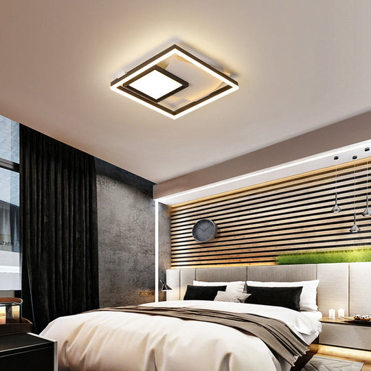 Flush Mount Led Rectangle Ceiling Light