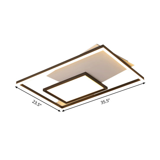 Flush Mount Led Rectangle Ceiling Light