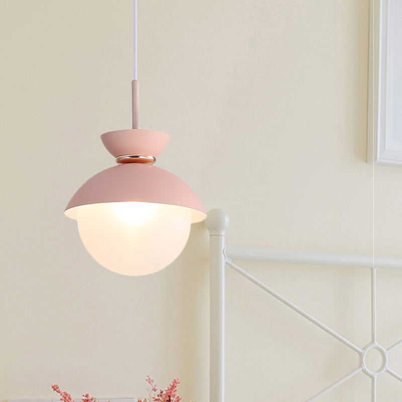 Macaron Flared Pendant Light: Gray/Blue/Pink Ideal For Dining Room