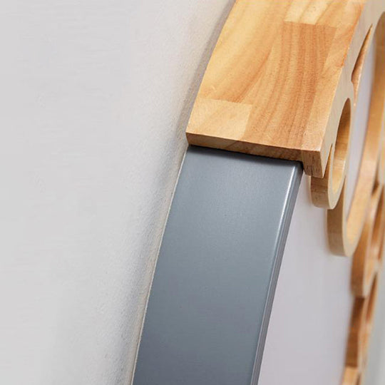 18.5’/23’ W Round Metal Flush Mount Ceiling Lamp Modernist Led Grey Warm/White Light Remote