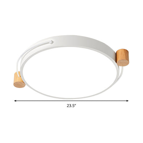Minimalist Oval Led Ceiling Mount Light In 3 Colors Lengths - Perfect For Bedrooms!