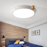 Led Flush Mount Lighting Fixture In Warm/White Light For Living Room Ceiling - Grey/White/Green
