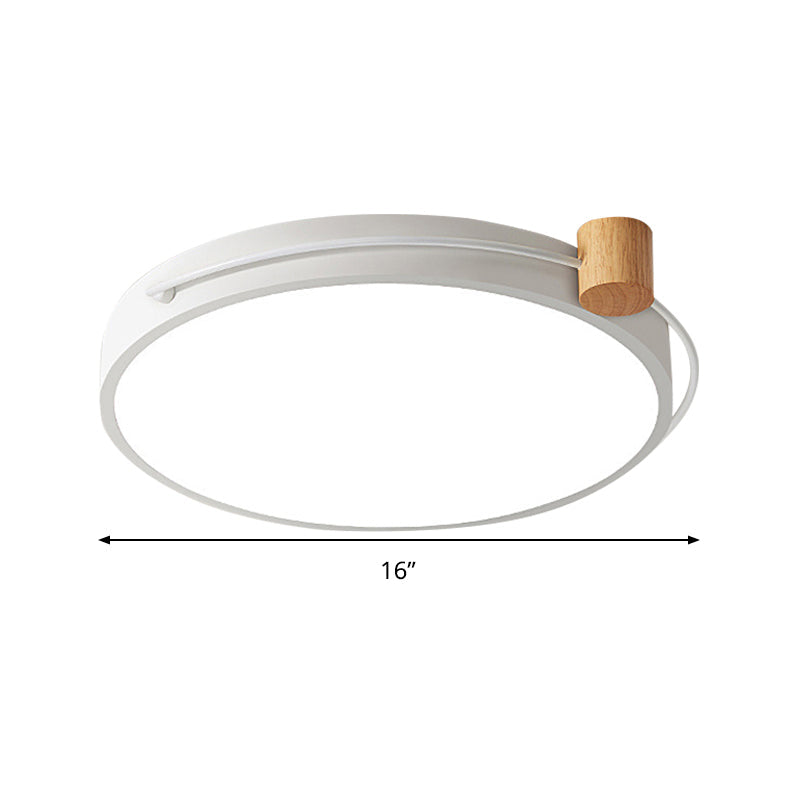 Led Flush Mount Lighting Fixture In Warm/White Light For Living Room Ceiling - Grey/White/Green