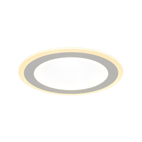 Minimalist Round Flush Mount Led Ceiling Light - Super Thin White Acrylic Warm/White 16/20.5