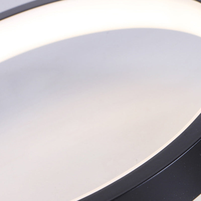 Nordic Acrylic Led Flush Light: Black Molecular Design 4/5 Light Options Warm/White Ideal For Living