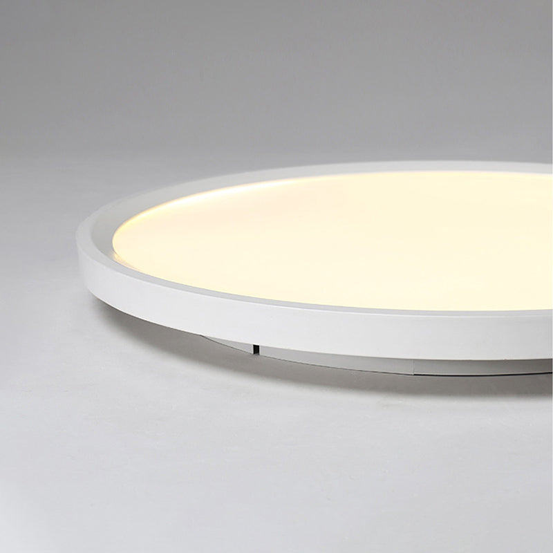 Minimalist White Disc Flush Light - Super Thin Acrylic Led Ceiling Lamp 16/19.5/23.5 Dia Warm/White