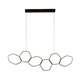 Contemporary Metal Honeycomb Chandelier With 6 Warm/White Lights For A Stylish Ceiling