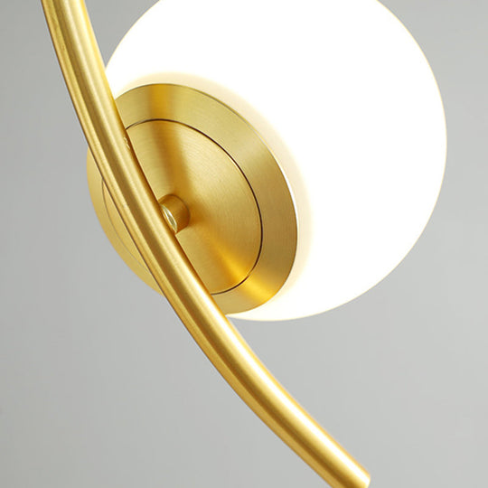 Modern Frosted Glass Chandelier With 9-Bulb Pendant Light - Stylish Spherical Hang For Living Room