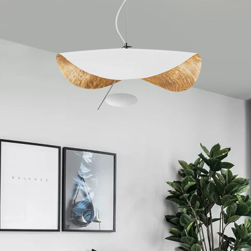 Modern Metal Geometric Pendant Light Kit - 16’’/23.5’’ Wide White/Black Down Lighting For