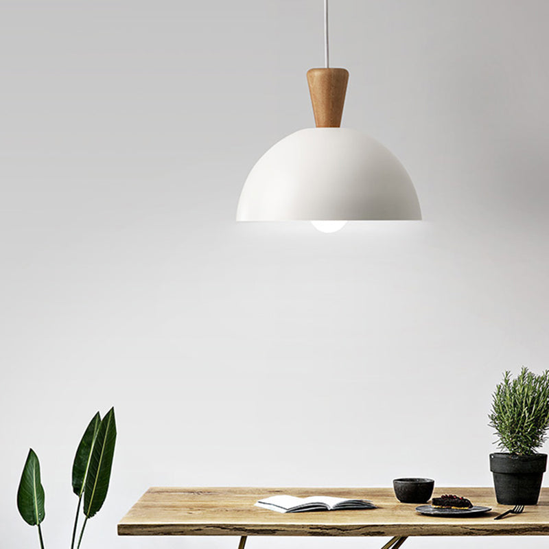 Modern White/Pink Metal Pendant Ceiling Light For Dining Rooms White