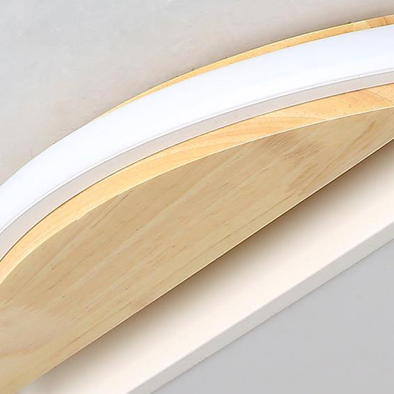Circular Flush Mount Led Ceiling Light Fixture - Modern Acrylic Design 16.5 Wide White/3 Color