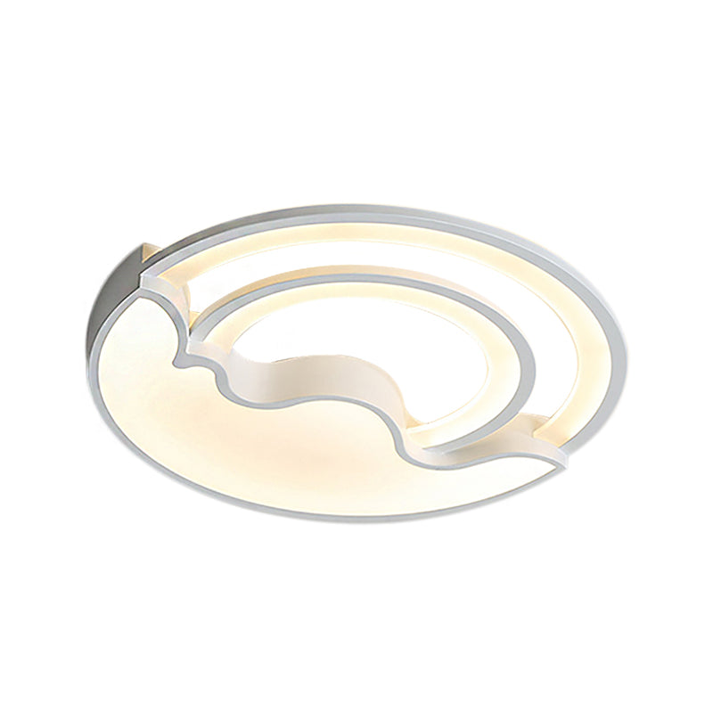 Macaron Led Ceiling Lamp - Modern Flush Mount Light For Childs Bedroom