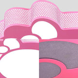 Pink Cartoon Acrylic Metal Led Ceiling Light For Girls’ Room