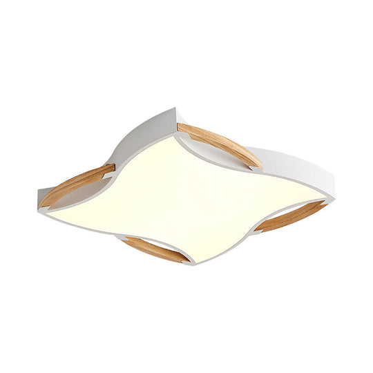 Modern Led White Starfish Flush Mount Ceiling Light Fixture - 16 / 19.5 Wide White/Natural