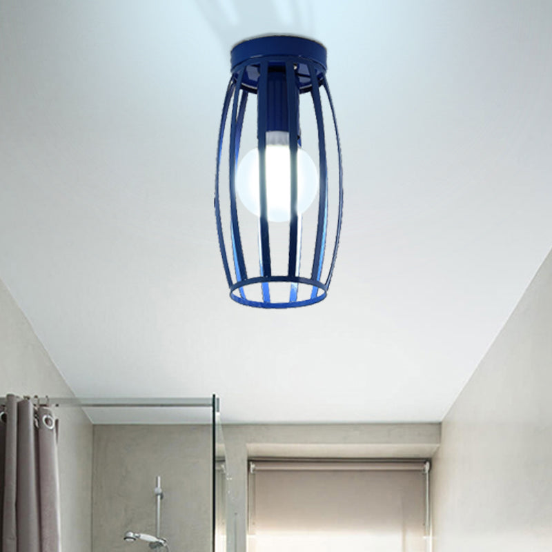 Nordic Metal Ceiling Mount Lamp | Oval Flush Light 1 Corridor Lighting -