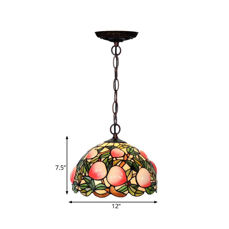 Victorian Peach Bronze Cut Glass Chandelier Pendant Light - 1/2/3 Lights Pink Dining Room Décor
