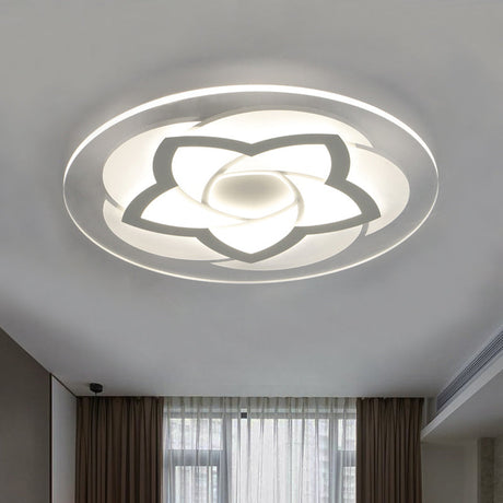 Flower Flush Light Modern Acrylic Ultra Thin Led Ceiling - Ideal For Bedroom