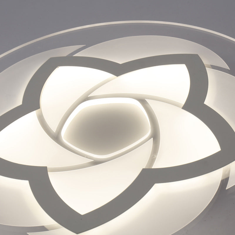 Flower Flush Light Modern Acrylic Ultra Thin Led Ceiling - Ideal For Bedroom 16’/19.5’/23.5’/29.5’ W