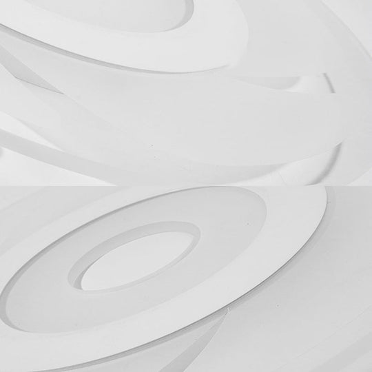 Super Thin Acrylic Windmill Flush Lamp - Modern Style Led Ceiling Mount Light (White/Warm/Inner Warm