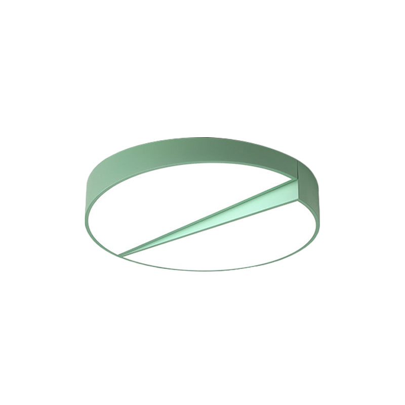 Stylish Half-Round Led Flush Ceiling Light For Dining Room - Macaron Loft Design