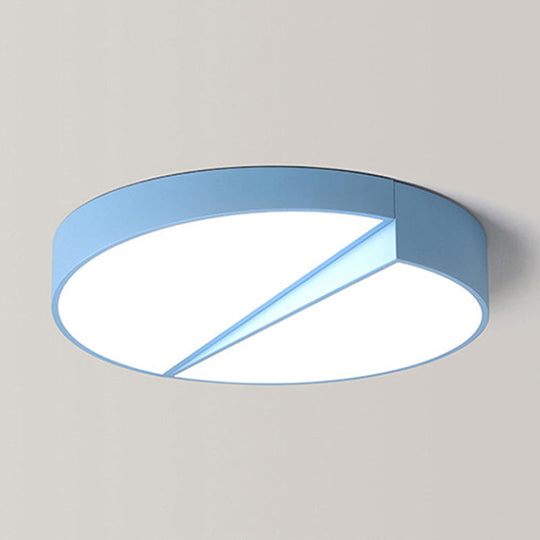 Stylish Half - Round Led Flush Ceiling Light For Dining Room - Macaron Loft Design