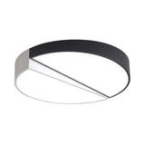 Stylish Half-Round Led Flush Ceiling Light For Dining Room - Macaron Loft Design