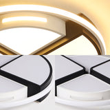 Modern Acrylic Round Ceiling Lights Flush Mount - Warm/White 16’/19.5’’ Note: Seo