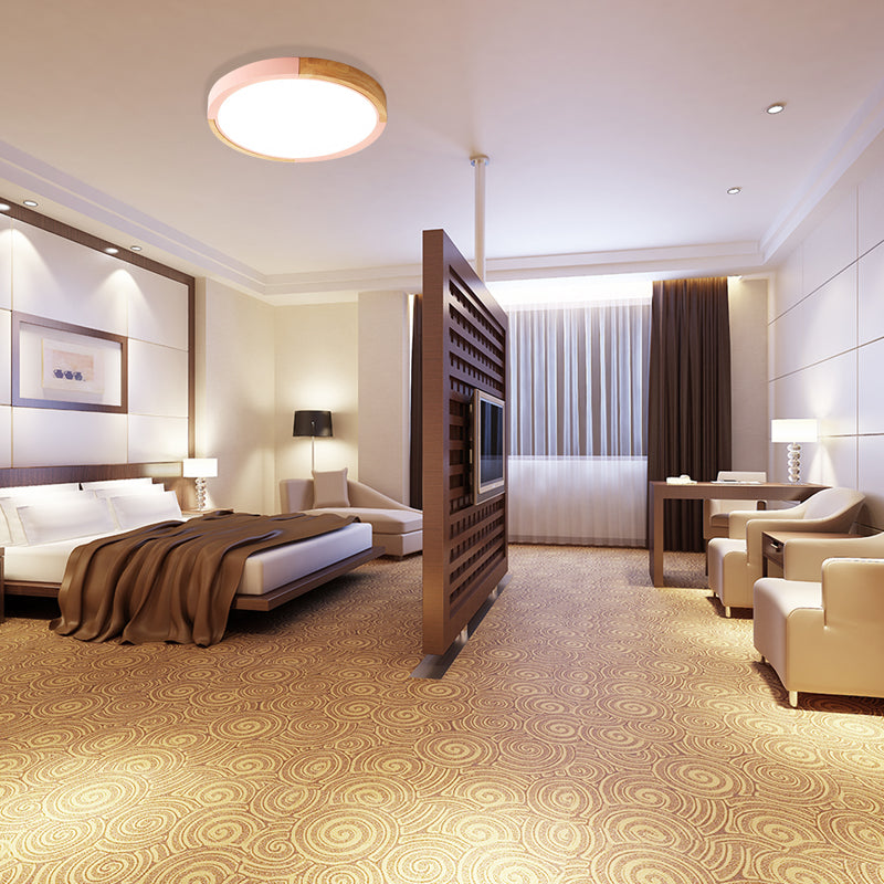 Nordic Style Led Ceiling Flush Mount Lighting With Acrylic Shade