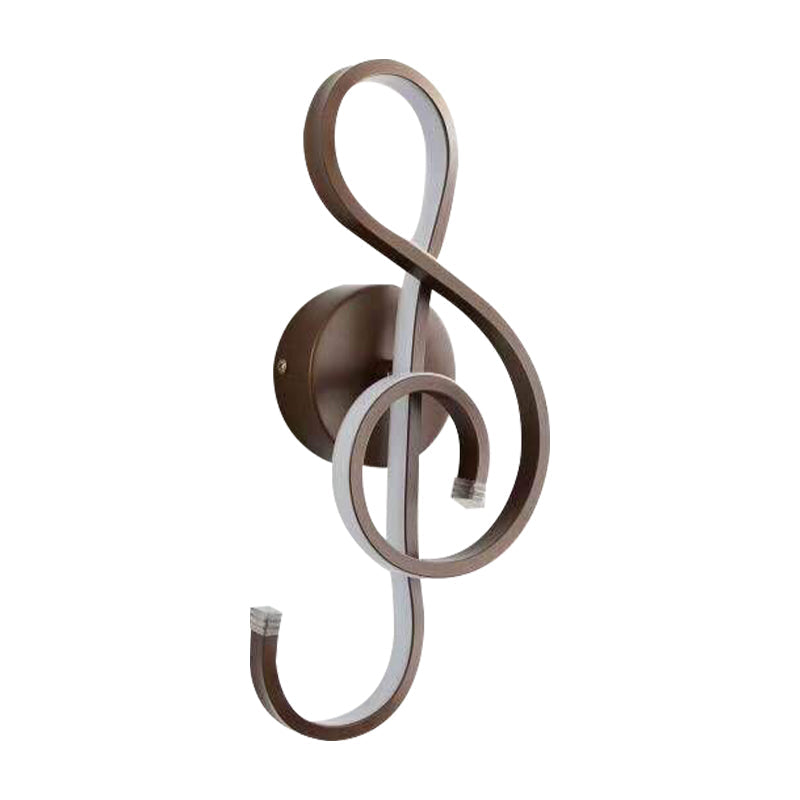 Contemporary Led Wall Sconce Light With Twisted Acrylic Shade - Bedside Lighting