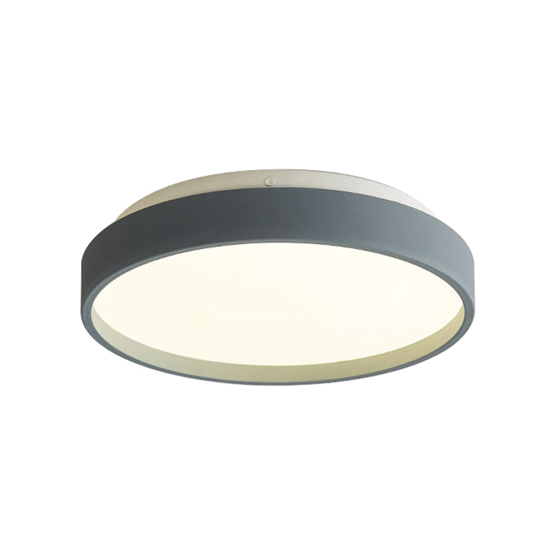 Modern Acrylic Flush Mount Ceiling Light - 12’/18’ Round Coffee Bronze/Gold/White Indoor Use