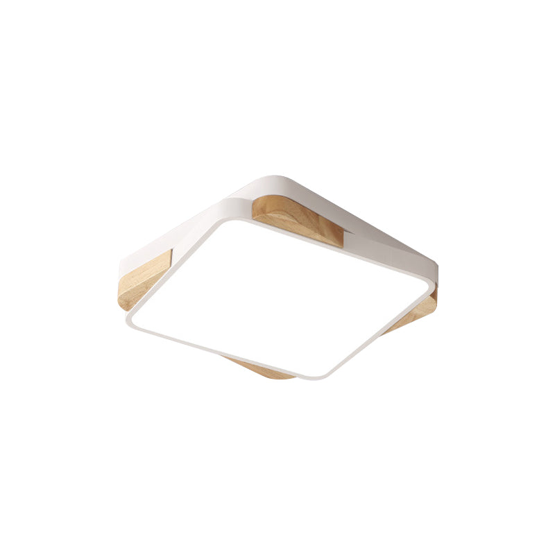 Contemporary Rectangular Acrylic Lighting Fixture - Flush Mount Ceiling Lights For Living Room