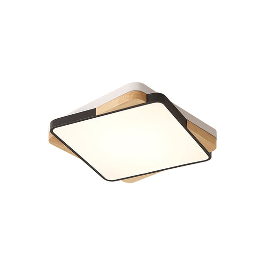 Contemporary Rectangular Acrylic Lighting Fixture - Flush Mount Ceiling Lights For Living Room