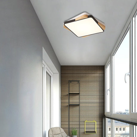 Contemporary Rectangular Acrylic Lighting Fixture - Flush Mount Ceiling Lights For Living Room