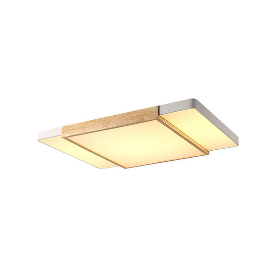 Nordic Style Wood And Metal Ceiling Lights’ Alternatively: ’Squared Lights In Metal’