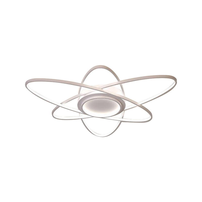 Modern Creative Ceiling Lights - Acrylic And Metal Light Fixture (25.5/31.5/39) Warm/White Lighting