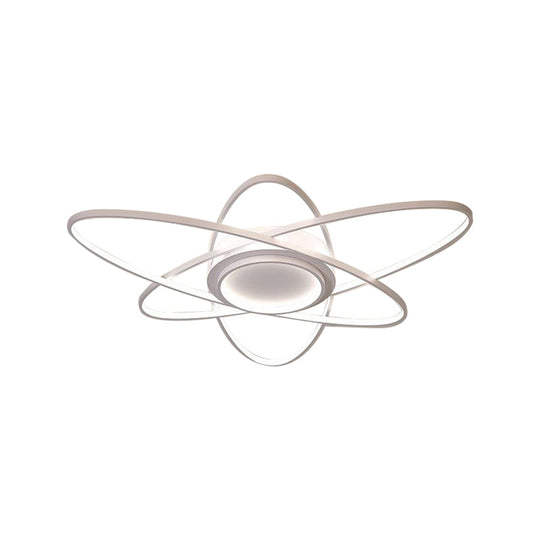 Modern Creative Ceiling Lights - Acrylic And Metal Light Fixture (25.5/31.5/39) Warm/White Lighting