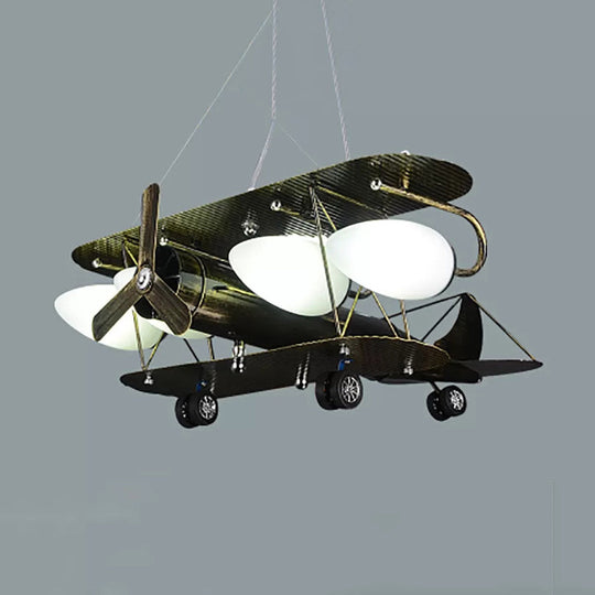 Vintage-Style Glider Kindergarten Metal Chandelier In Antique Brass

Note: Seo Is Important So Its