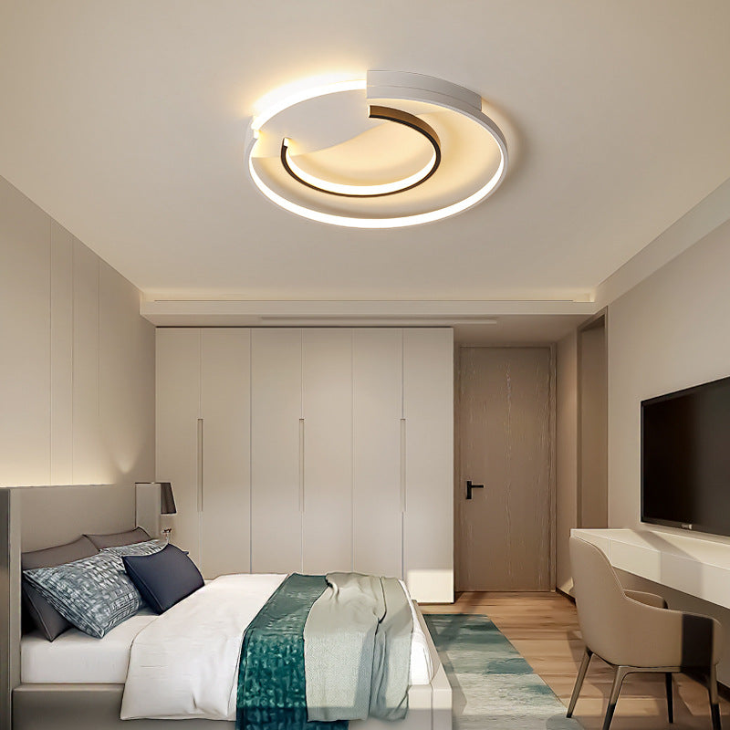 16/19.5 Double Ring Flushmount Lighting - Modern White Ceiling Lights Adjustable Warm/White Ambiance