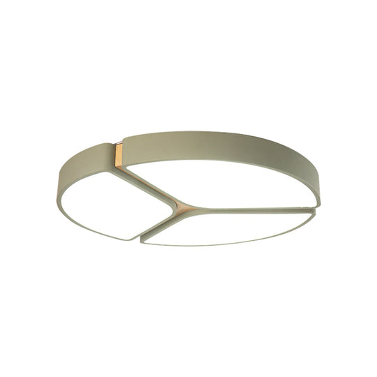 16’/19.5’/23.5’ Macaron Metallic Led Flushmount Light - Warm/White