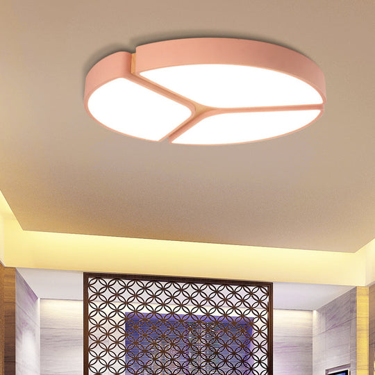 16’/19.5’/23.5’ Macaron Metallic Led Flushmount Light - Warm/White