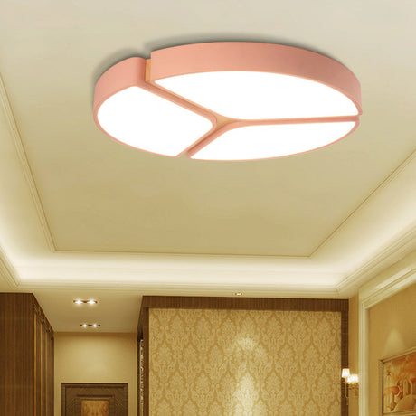 16/19.5/23.5 Macaron Metallic Led Flushmount Light - Warm/White