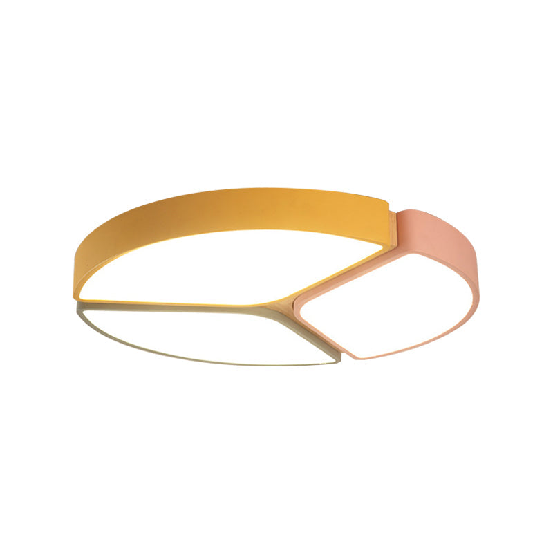 16’/19.5’/23.5’ Macaron Metallic Led Flushmount Light - Warm/White