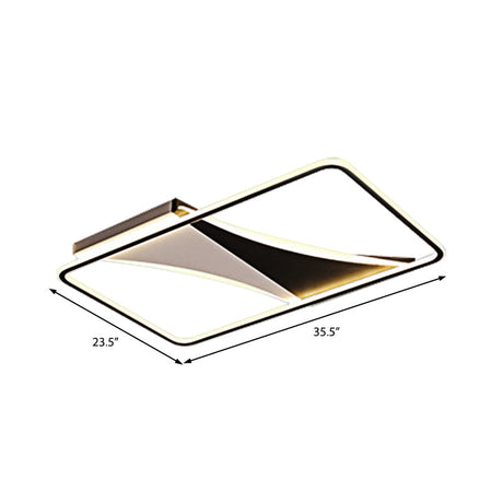 Ultra Thin Flush Metallic Led Ceiling Light - Warm/White Various Sizes Available